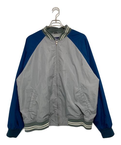 stussy（ステューシー）stussy (ステューシー) 00's ナイロンブルゾン グレー×ネイビー サイズ:Lの古着・服飾アイテム