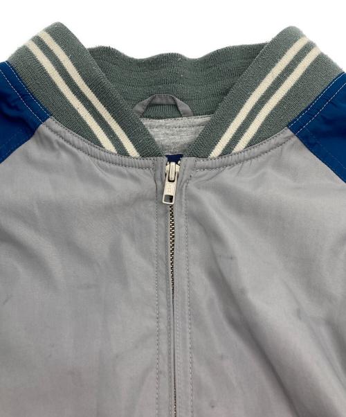 stussy（ステューシー）stussy (ステューシー) 00's ナイロンブルゾン グレー×ネイビー サイズ:Lの古着・服飾アイテム