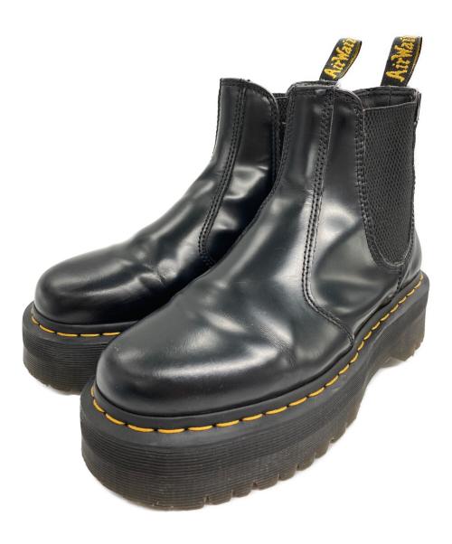Dr.Martens（ドクターマーチン）Dr.Martens (ドクターマーチン) 2976 QUAD サイドゴアブーツ ブラック サイズ:UK5の古着・服飾アイテム