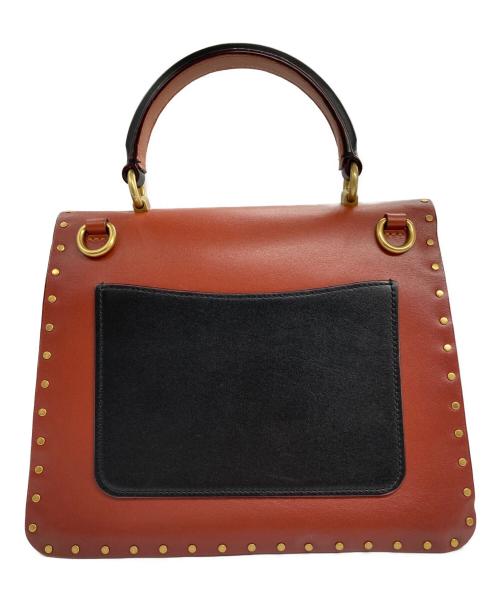 COACH（コーチ）COACH (コーチ) 2way パーカートップハンドル バッグ ブラウン×ブラックの古着・服飾アイテム