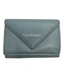 BALENCIAGA（バレンシアガ）の古着「PAPIER MINI WALLET」｜スカイブルー