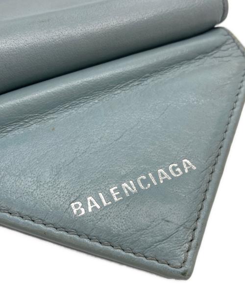 BALENCIAGA（バレンシアガ）BALENCIAGA (バレンシアガ) PAPIER MINI WALLET スカイブルーの古着・服飾アイテム