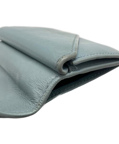 BALENCIAGA（バレンシアガ）BALENCIAGA (バレンシアガ) PAPIER MINI WALLET スカイブルーの古着・服飾アイテム