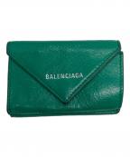 BALENCIAGAバレンシアガ）の古着「PAPIER MINI WALLET」｜グリーン