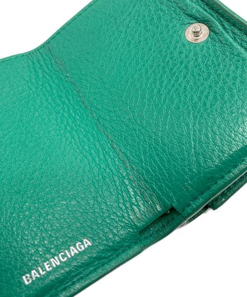 BALENCIAGA（バレンシアガ）BALENCIAGA (バレンシアガ) PAPIER MINI WALLET グリーンの古着・服飾アイテム