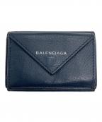 BALENCIAGAバレンシアガ）の古着「PAPIER MINI WALLET」｜ネイビー