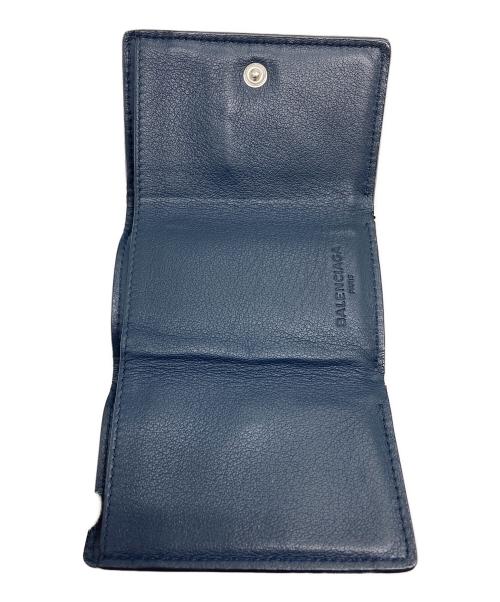 BALENCIAGA（バレンシアガ）BALENCIAGA (バレンシアガ) PAPIER MINI WALLET ネイビーの古着・服飾アイテム