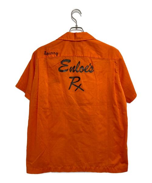 Hilton（ヒルトン）Hilton (ヒルトン) 70s ボーリングシャツ オレンジ サイズ:Mの古着・服飾アイテム