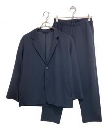 B:MING by BEAMS（ビーミングバイビームス）の古着「ダブルフェイス 梨地 セットアップ」｜ネイビー