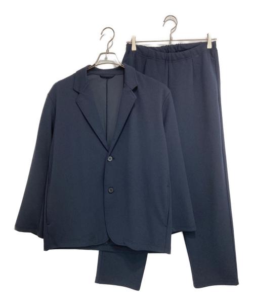 B:MING by BEAMS（ビーミングバイビームス）B:MING by BEAMS (ビーミングバイビームス) ダブルフェイス 梨地 セットアップ ネイビー サイズ:Sの古着・服飾アイテム