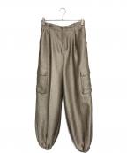 anukeアンヌーク）の古着「Glitter Cargo Pants」｜ゴールド