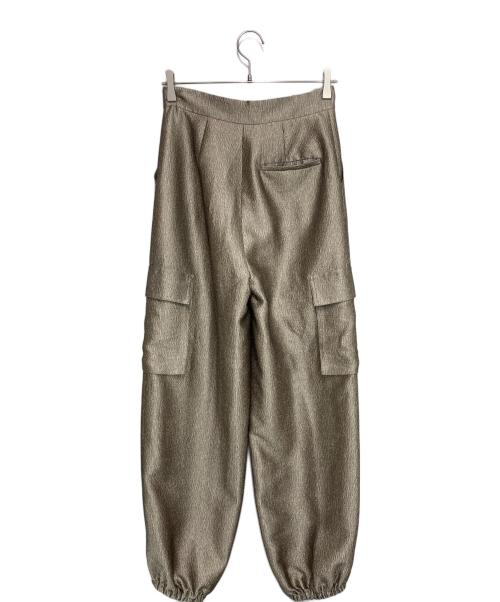 anuke（アンヌーク）anuke (アンヌーク) Glitter Cargo Pants ゴールド サイズ:38の古着・服飾アイテム