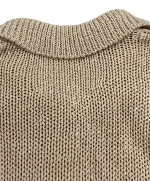 TODAYFUL（トゥデイフル）TODAYFUL (トゥデイフル) Lowgauge Knit Shirts ベージュ サイズ:Fの古着・服飾アイテム