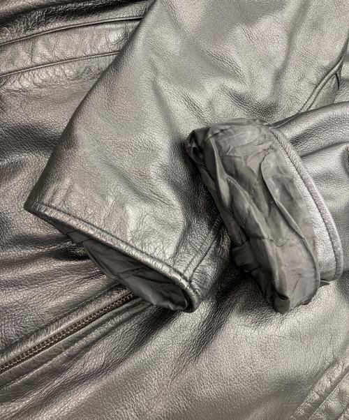 DOCKERS（ドッカーズ）DOCKERS (ドッカーズ) レザージップジャケット ブラック サイズ:Lの古着・服飾アイテム