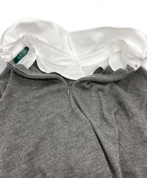 RALPH LAUREN（ラルフローレン）RALPH LAUREN (ラルフローレン) ニットワンピース グレー サイズ:ｌの古着・服飾アイテム