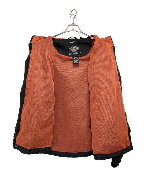 HARLEY-DAVIDSON（ハーレーダビッドソン）HARLEY-DAVIDSON (ハーレーダビッドソン) 007s フーデッドジップジャケット オレンジ×ブラック サイズ:Mの古着・服飾アイテム