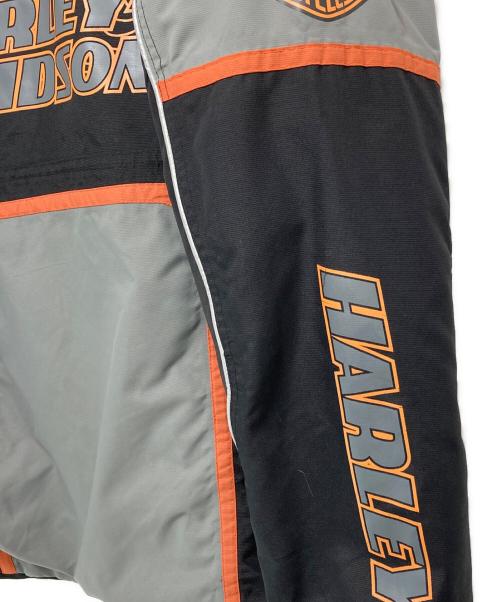 HARLEY-DAVIDSON（ハーレーダビッドソン）HARLEY-DAVIDSON (ハーレーダビッドソン) 007s フーデッドジップジャケット オレンジ×ブラック サイズ:Mの古着・服飾アイテム