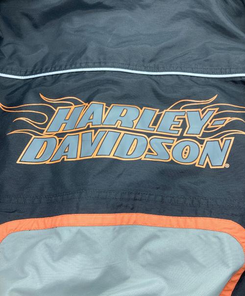 HARLEY-DAVIDSON（ハーレーダビッドソン）HARLEY-DAVIDSON (ハーレーダビッドソン) 007s フーデッドジップジャケット オレンジ×ブラック サイズ:Mの古着・服飾アイテム