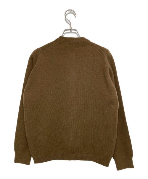 BALLANTYNE（バランタイン）BALLANTYNE (バランタイン) 金ボタンカシミアニットカーディガン ブラウン サイズ:36の古着・服飾アイテム