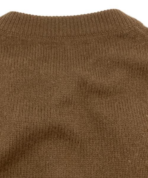 BALLANTYNE（バランタイン）BALLANTYNE (バランタイン) 金ボタンカシミアニットカーディガン ブラウン サイズ:36の古着・服飾アイテム