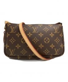 LOUIS VUITTON（ルイ ヴィトン）の古着「ポシェット・アクセソワール モノグラムハンドバッグ」｜ブラウン