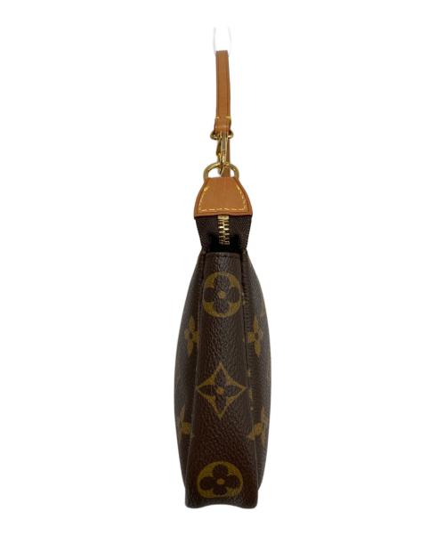 LOUIS VUITTON（ルイ ヴィトン）LOUIS VUITTON (ルイ ヴィトン) ポシェット・アクセソワール モノグラムハンドバッグ ブラウンの古着・服飾アイテム