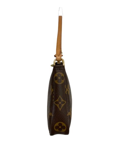 LOUIS VUITTON（ルイ ヴィトン）LOUIS VUITTON (ルイ ヴィトン) ポシェット・アクセソワール モノグラムハンドバッグ ブラウンの古着・服飾アイテム