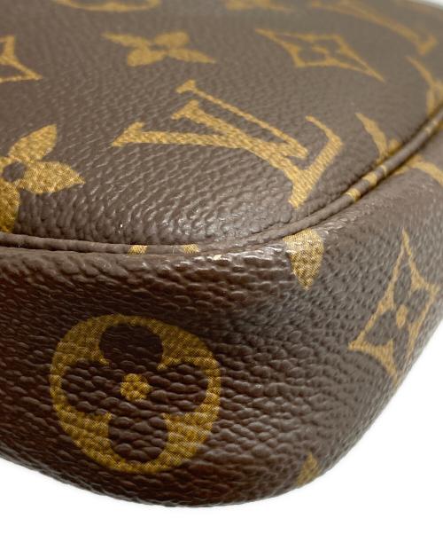 LOUIS VUITTON（ルイ ヴィトン）LOUIS VUITTON (ルイ ヴィトン) ポシェット・アクセソワール モノグラムハンドバッグ ブラウンの古着・服飾アイテム