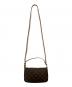 LOUIS VUITTON (ルイ ヴィトン) ポシェット・アクセソワール モノグラムハンドバッグ ブラウン：130000円