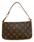 中古・古着 LOUIS VUITTON (ルイ ヴィトン) ポシェット・アクセソワール モノグラムハンドバッグ ブラウン：130000円
