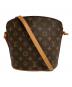 LOUIS VUITTON（ルイ ヴィトン）の古着「ドルーオ モノグラム ショルダーバッグ」｜ブラウン