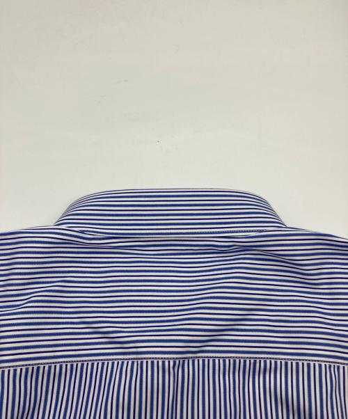 COMME des GARCONS SHIRT（コムデギャルソンシャツ）COMME des GARCONS SHIRT (コムデギャルソンシャツ) ショートスリーブストライプシャツ ブルー×ホワイト サイズ:Mの古着・服飾アイテム