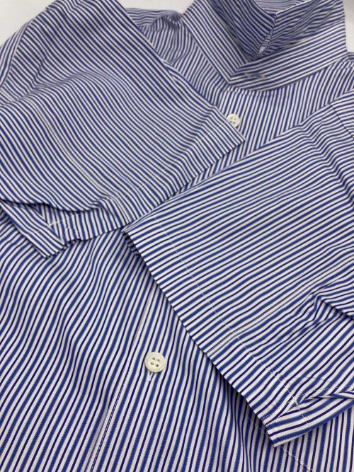 COMME des GARCONS SHIRT（コムデギャルソンシャツ）COMME des GARCONS SHIRT (コムデギャルソンシャツ) ショートスリーブストライプシャツ ブルー×ホワイト サイズ:Mの古着・服飾アイテム