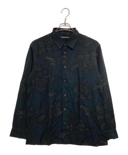 ISSEY MIYAKE MEN（イッセイミヤケメン）ISSEY MIYAKE MEN (イッセイミヤケメン) 総柄シャツ ブラック サイズ:SIZE 2の古着・服飾アイテム