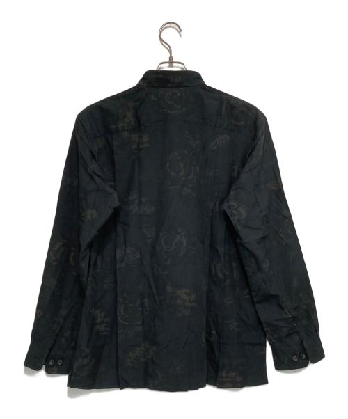 ISSEY MIYAKE MEN（イッセイミヤケメン）ISSEY MIYAKE MEN (イッセイミヤケメン) 総柄シャツ ブラック サイズ:SIZE 2の古着・服飾アイテム