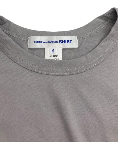 COMME des GARCONS SHIRT（コムデギャルソンシャツ）COMME des GARCONS SHIRT (コムデギャルソンシャツ) ロゴプリントＴシャツ グレー サイズ:Mの古着・服飾アイテム