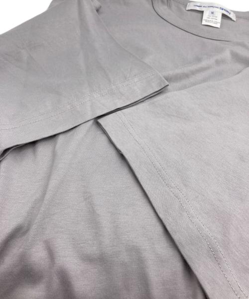 COMME des GARCONS SHIRT（コムデギャルソンシャツ）COMME des GARCONS SHIRT (コムデギャルソンシャツ) ロゴプリントＴシャツ グレー サイズ:Mの古着・服飾アイテム