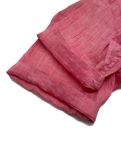 ISSEY MIYAKE MEN（イッセイミヤケメン）ISSEY MIYAKE MEN (イッセイミヤケメン) シワ加工リネン半袖シャツ ピンク サイズ:SIZE 2の古着・服飾アイテム