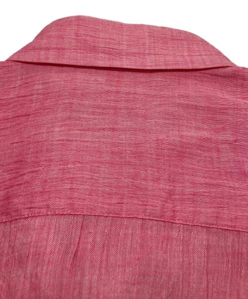 ISSEY MIYAKE MEN（イッセイミヤケメン）ISSEY MIYAKE MEN (イッセイミヤケメン) シワ加工リネン半袖シャツ ピンク サイズ:SIZE 2の古着・服飾アイテム