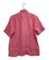 ISSEY MIYAKE MEN (イッセイミヤケメン) シワ加工リネン半袖シャツ ピンク サイズ:SIZE 2：12000円