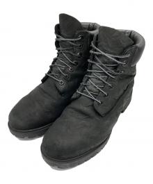 Timberland×SUPREME（ティンバーランド×シュプリーム）の古着「LACE UP BLACK NUBUCK レースアップ ブーツ」｜ブラック