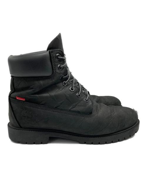 Timberland（ティンバーランド）Timberland (ティンバーランド) SUPREME (シュプリーム) LACE UP BLACK NUBUCK レースアップ ブーツ ブラック サイズ:27.5の古着・服飾アイテム