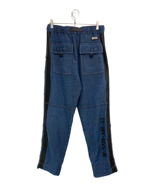 DIESEL（ディーゼル）DIESEL (ディーゼル) P-Berg Regular Fit Pants ブルー×ブラック サイズ:Lの古着・服飾アイテム