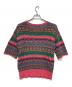 Hysteric Glamour (ヒステリックグラマー) HELLO BEAR クロシェ プルオーバー ニット ブルー×ピンク サイズ:SIZE Free：7000円