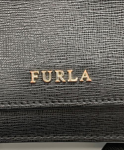 FURLA（フルラ）FURLA (フルラ) ウォレット ショルダーバッグ ブラックの古着・服飾アイテム