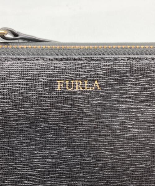 FURLA（フルラ）FURLA (フルラ) ウォレット ショルダーバッグ ブラックの古着・服飾アイテム