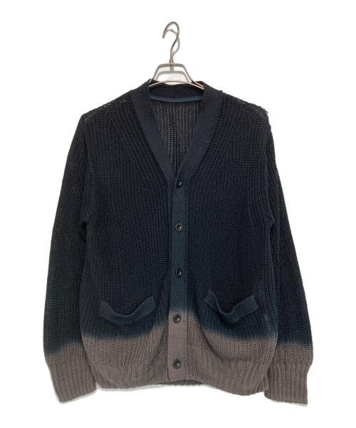 sacai（サカイ）sacai (サカイ) Gradation Knit Cardigan ブラック×グレー サイズ:1の古着・服飾アイテム