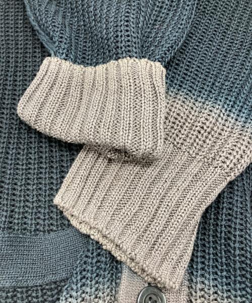 sacai（サカイ）sacai (サカイ) Gradation Knit Cardigan ブラック×グレー サイズ:1の古着・服飾アイテム