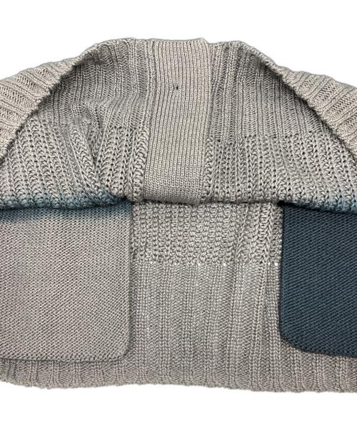 sacai（サカイ）sacai (サカイ) Gradation Knit Cardigan ブラック×グレー サイズ:1の古着・服飾アイテム