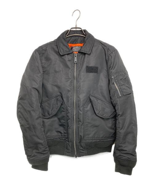 Schott（ショット）Schott (ショット) ARMY TYPE-U フライトジャケット ブラック サイズ:Sの古着・服飾アイテム